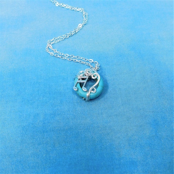 Music Note Necklace, Artistic Handmade Musical Theme Jewelry Gift for Music Teacher, Musician, Piano, Orchestra, Guitar Instructor Pendant