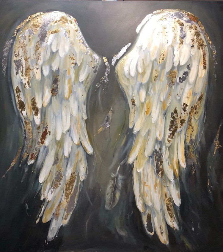 Angel Wings Painting. Huge Angel Wings painted just for you. This is a custom order and will be created when the listing is purchased