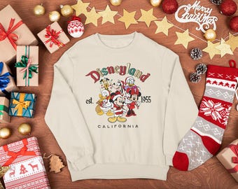 Micky und Freunde Weihnachten Pullover, Disney Weihnachten, Micky Maus Weihnachten, Disneyland Weihnachten Sweatshirt, Urlaub Weihnachten Shirts