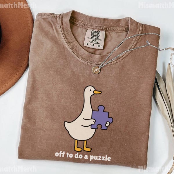 Comfort Colors® Puzzle Goose Shirt, Jigsaw Puzzle Lover Gift