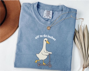 Comfort Colors® Lash Tech Goose Shirt, Lash Girl Gift, Eyelash Artist Tee