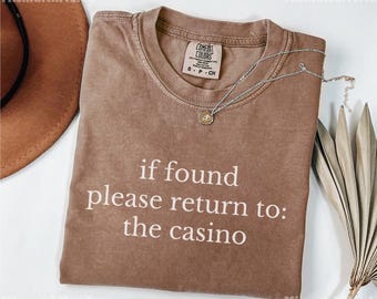 Comfort Colors® Funny Casino Shirt, Gambling Tee, Gift for Gambler, Casino Lover Top, Las Vegas Vacation, Trip Squad Matching Shirt, Betting