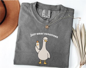 Comfort Colors® Sunscreen Goose Shirt, Dermatologist Gift