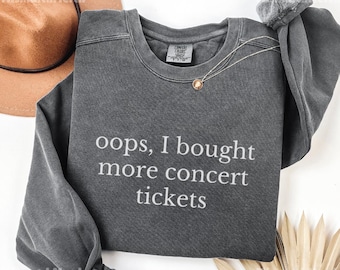 Comfort Colors® Concert Sweatshirt, Concert Fan Gift