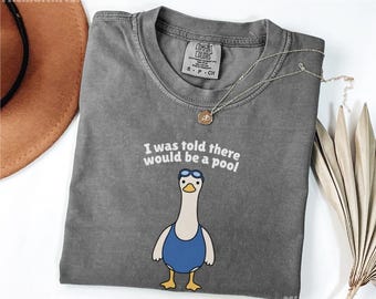 Comfort Colors® Swimming Goose Shirt, Swimmer Gift