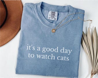 T-shirt Comfort Colors® pour les amoureux des chats, cadeau idéal pour les gardiens de chats