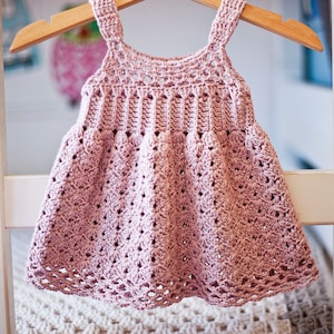 Crochet dress PATTERN - Empire Waist Dress (sizes up to 8 years) (English only)