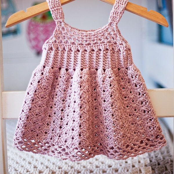 Crochet dress PATTERN - Empire Waist Dress (sizes up to 8 years) (English only)