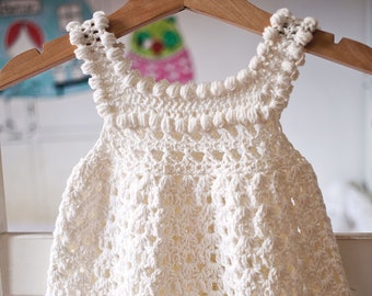 Crochet dress PATTERN - Florie dress (sizes up to 10 years) (English only)