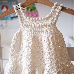 Crochet dress PATTERN - Florie dress (sizes up to 10 years) (English only)