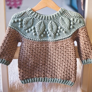 Crochet PATTERN Harvest Sweater child sizes 1-2y up to 9-10years English only image 1