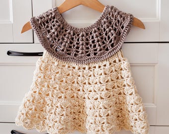 Crochet dress PATTERN - Alba Dress (sizes up to 8 years) (English only)