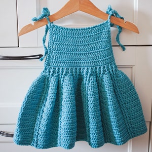 Crochet dress PATTERN - Bluebell Dress (sizes from 0-6m up to 7-8 years) (English only)