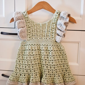 Crochet dress PATTERN - Carnation Dress (sizes up to 8 years) (English only)