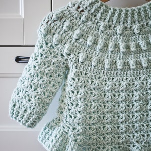 Crochet PATTERN Hail Storm Sweater child sizes 6-12m up to 9-10y English only image 5