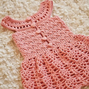 Häkelkleid MUSTER - Peony Lace Dress (Größen bis 7 Jahre) (English only)