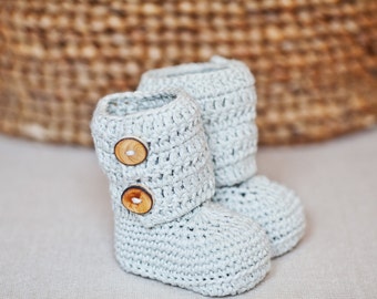 Crochet PATTERN - Baby Ankle Boots (English only)