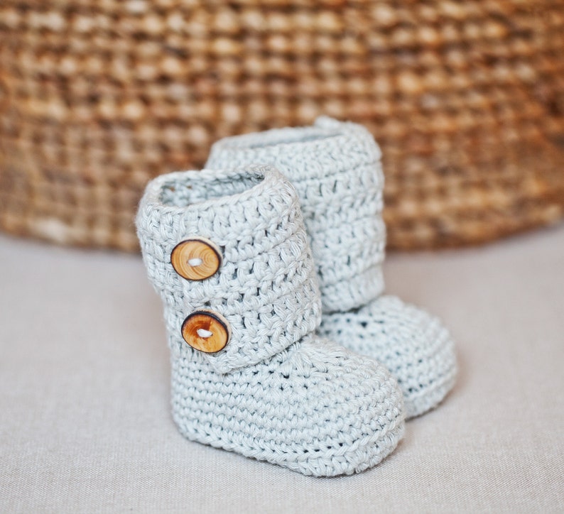 Crochet PATTERN Baby Ankle Boots English only image 1