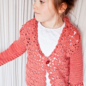 Crochet PATTERN Harriet Lace Cardigan sizes Newborn up to 8 Years ...