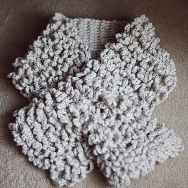 Crochet PATTERN - Faux Fur Scarf (sizes - toddler to adult) (English only)