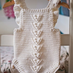 Crochet PATTERN Berry Romper sizes 0-3, 6-9, 12-18 months English only imagem 4