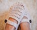 Crochet PATTERN  - Ladies Milky Slippers (English only) 