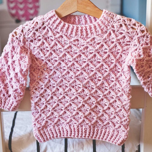 Crochet PATTERN Pumpkin Sweater child Sizes 6-12m up to - Etsy