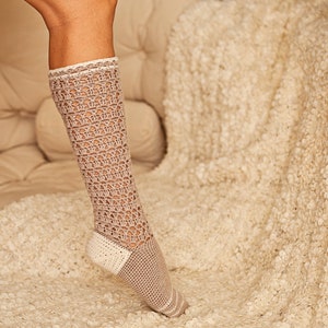 Crochet PATTERN for socks - Back to School Socks (English only) image 2