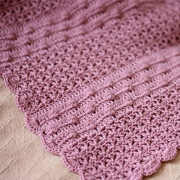 Crochet PATTERN  - Bobble Baby Blanket (English only)