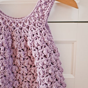 Crochet dress PATTERN Candytuft Dress sizes up to 8 years English only image 4