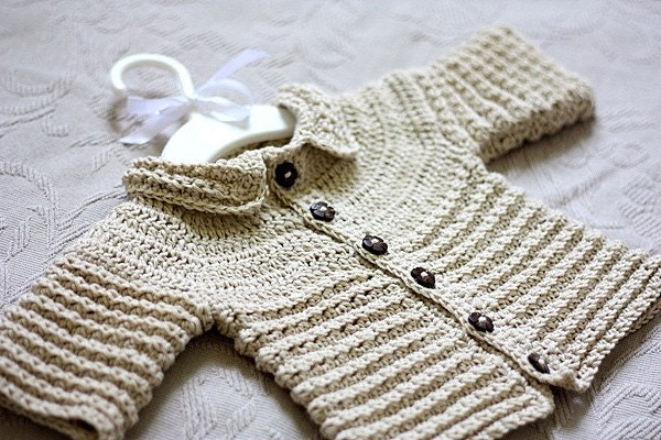 Crochet PATTERN Nina's Baby Cardigan 