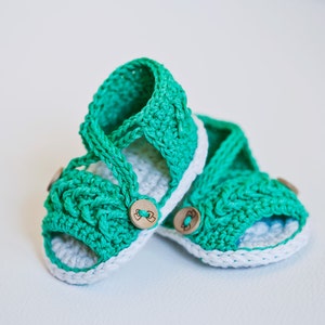 Crochet PATTERN Chevron Sandals English only image 2