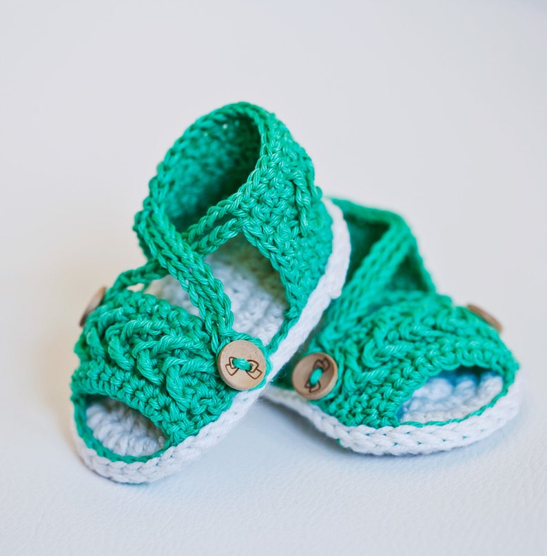 Crochet PATTERN Chevron Sandals English only image 2