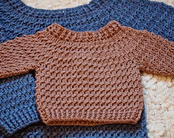 Crochet PATTERN  - Boy Sweater (English only)