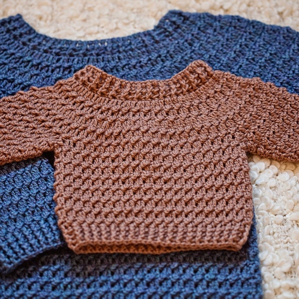 Crochet PATTERN  - Boy Sweater (English only)
