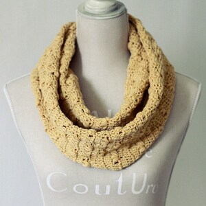 Crochet PATTERN Petal Infinity Scarf Cowl image 3