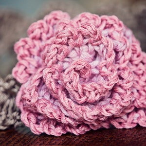 Crochet PATTERN Centifolia Rose Headband sizes baby to adult English only image 2