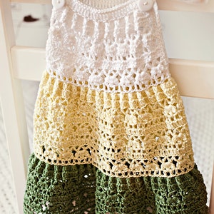 Crochet dress PATTERN Crochet Tiered Dress baby, toddler, child sizes English only image 3