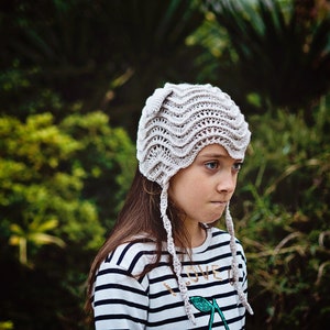 Crochet hat PATTERN Baby Lamb Bonnet sizes baby, toddler, child English only image 8