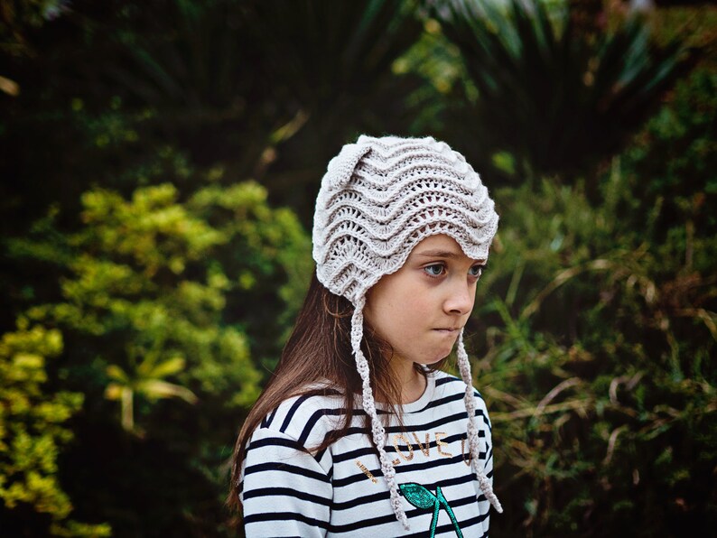 Crochet hat PATTERN Baby Lamb Bonnet sizes baby, toddler, child English only image 8