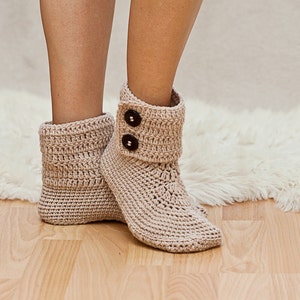 Crochet PATTERN pdf file Ladies Ankle Boots English only image 4