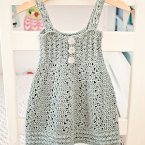 Crochet dress PATTERN - Sea Breeze Dress (sizes up to 10 years) (English only)