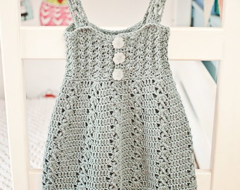 Crochet dress PATTERN - Sea Breeze Dress (sizes up to 10 years) (English only)