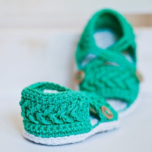 Crochet PATTERN Chevron Sandals English only image 4