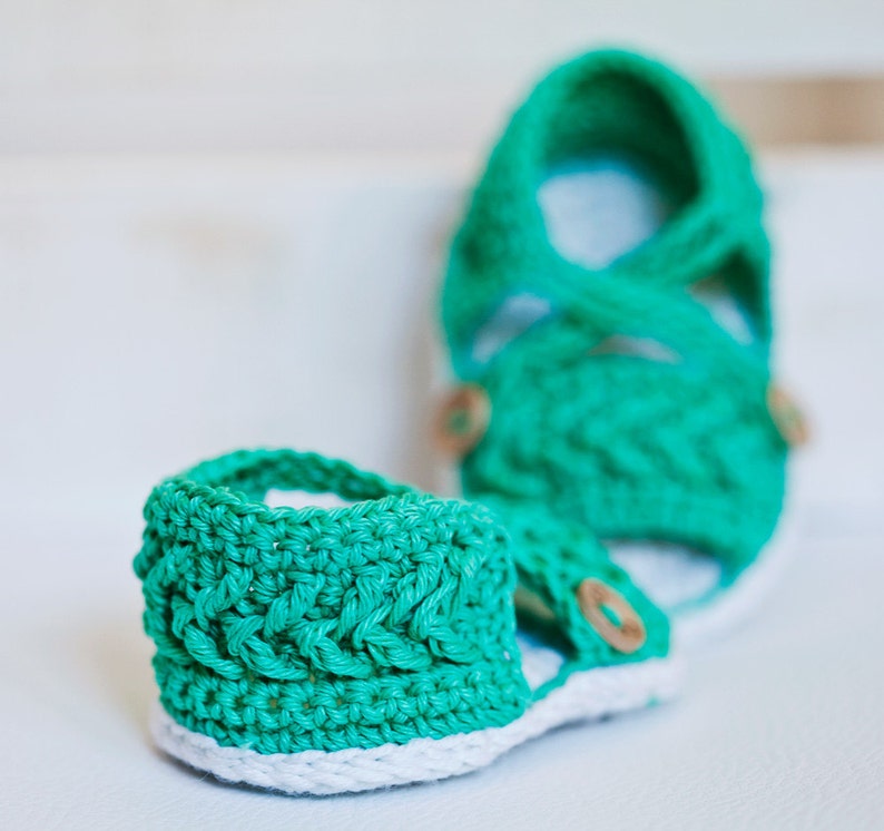 Crochet PATTERN Chevron Sandals English only image 4