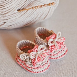 Crochet PATTERN baby booties Fringe Loafers English only image 2