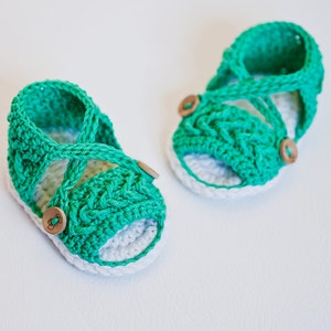 Crochet PATTERN - Chevron Sandals (English only)