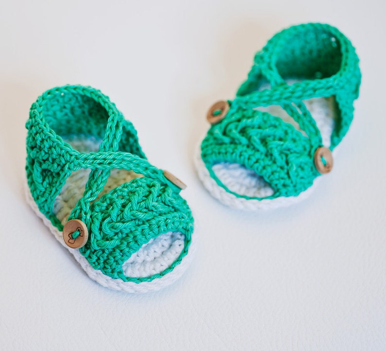 Crochet PATTERN Chevron Sandals English only image 1