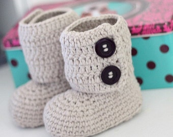 Crochet PATTERN  - Toddler Ankle Boots (English only)