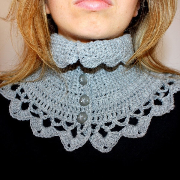 Crochet PATTERN  - Victorian Neck Warmer (English only)